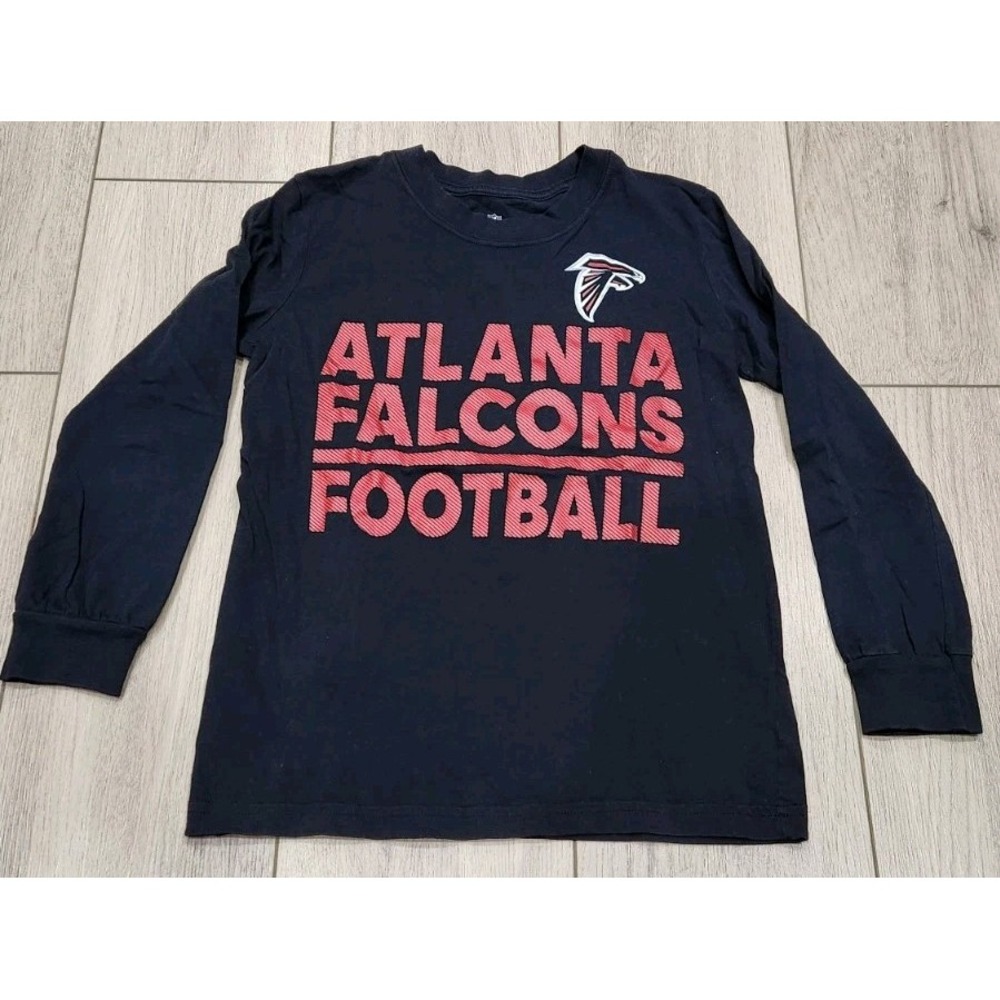 NFL‎ Atlanta Falcons Youth Medium (8/10) Longsleeve Black Shirt